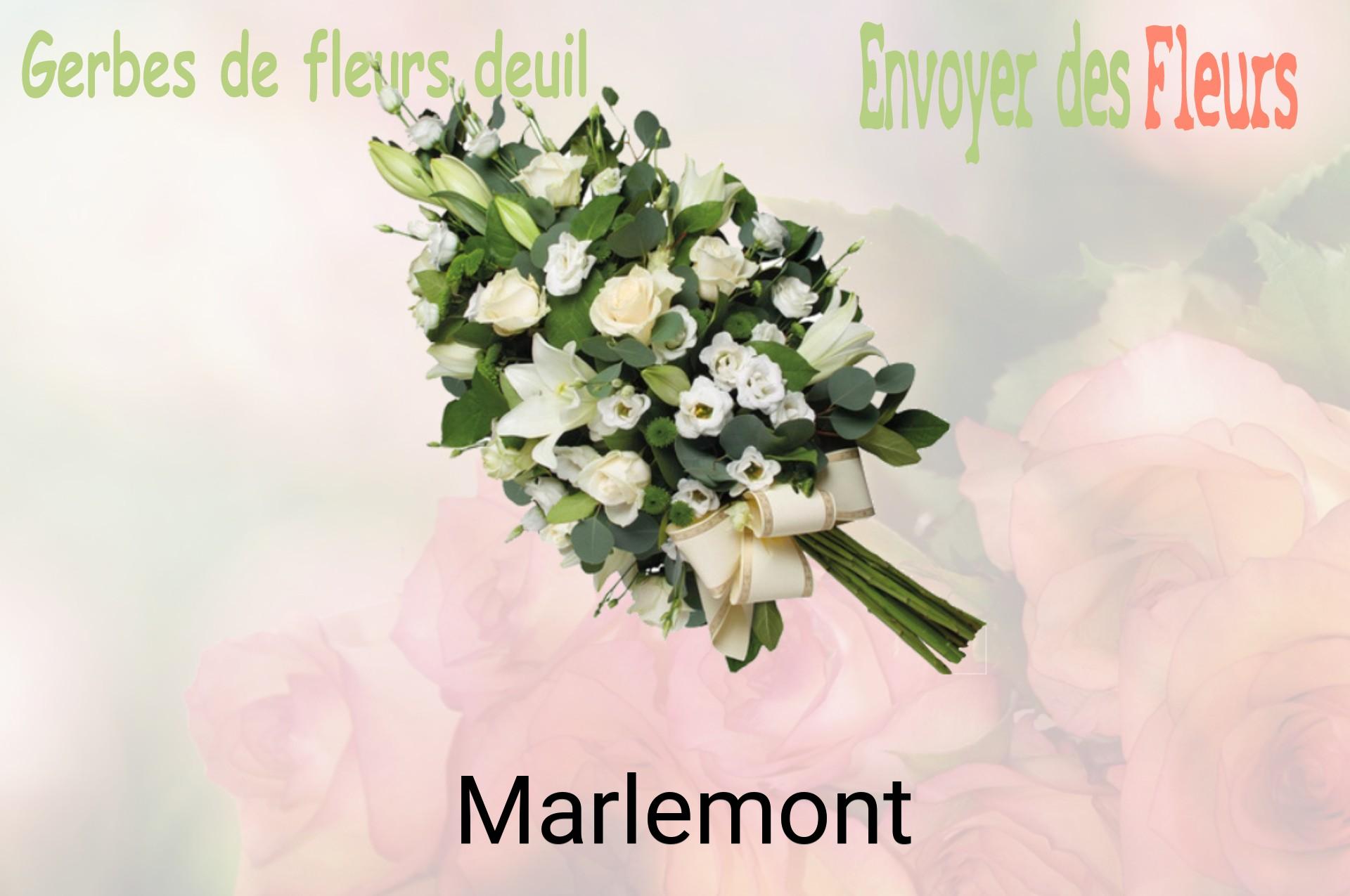 Gerbe de fleurs de deuil livrée à Marlemont